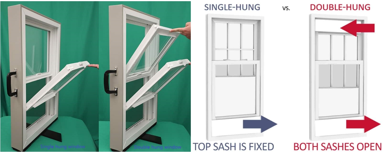 single hung vs double hung