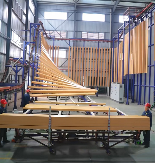 Powder coating profile completed