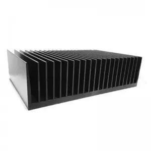 Black Anodized Aluminum Extruded Heat Sink