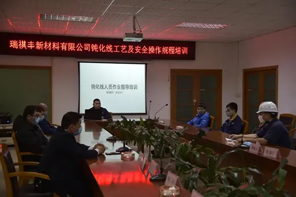 Training on the passivation processes and its safety operation procedures