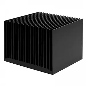 Black Anodized Aluminum Extruded Heat Sink
