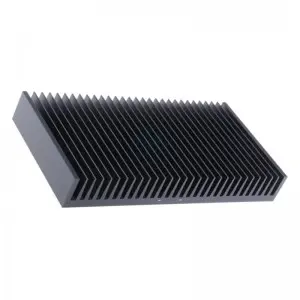 Black Anodized Aluminum Extruded Heat Sink