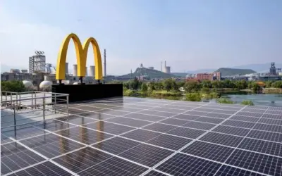 McDonald’s First “Zero Carbon Restaurant” with Solar Photovoltaic Power Generation System